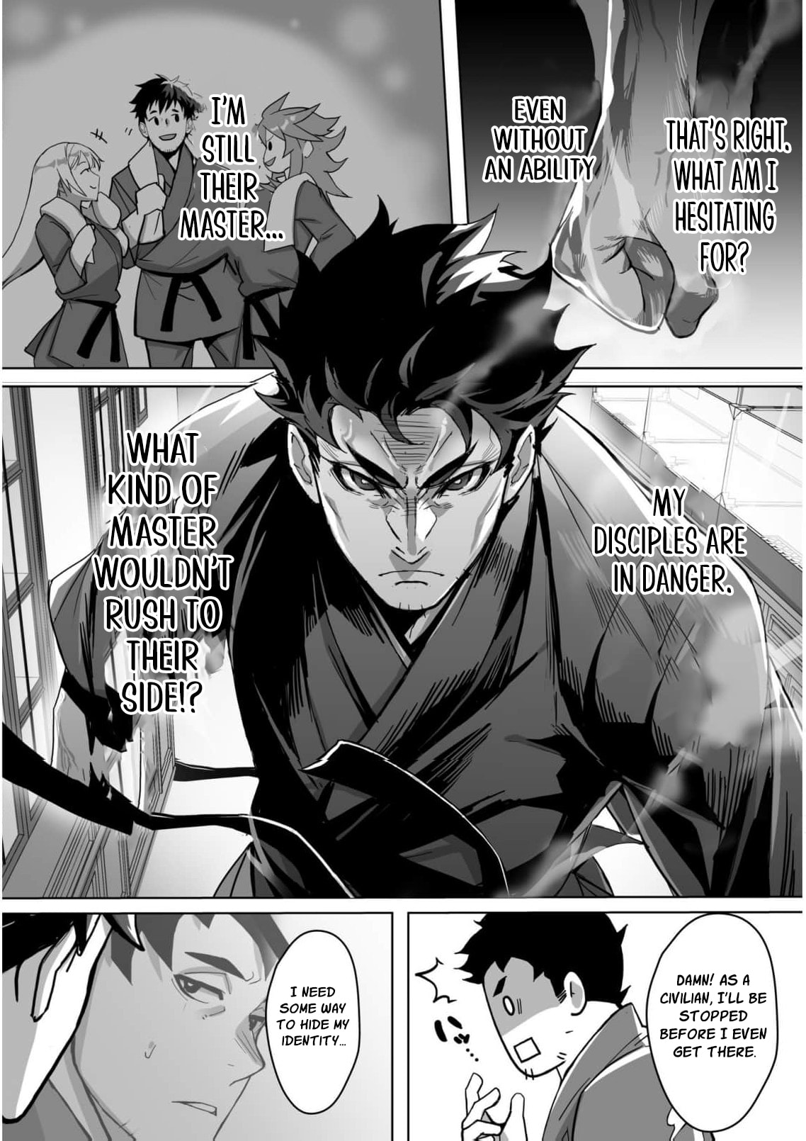 The Shadow Hero, an Old Man: In a World Where Superpowers Are Everything, a Powerless Old Man Is Doted On by His Beloved Disciple and Becomes a Hero from the Shadows Chapter 6 page 26 - 