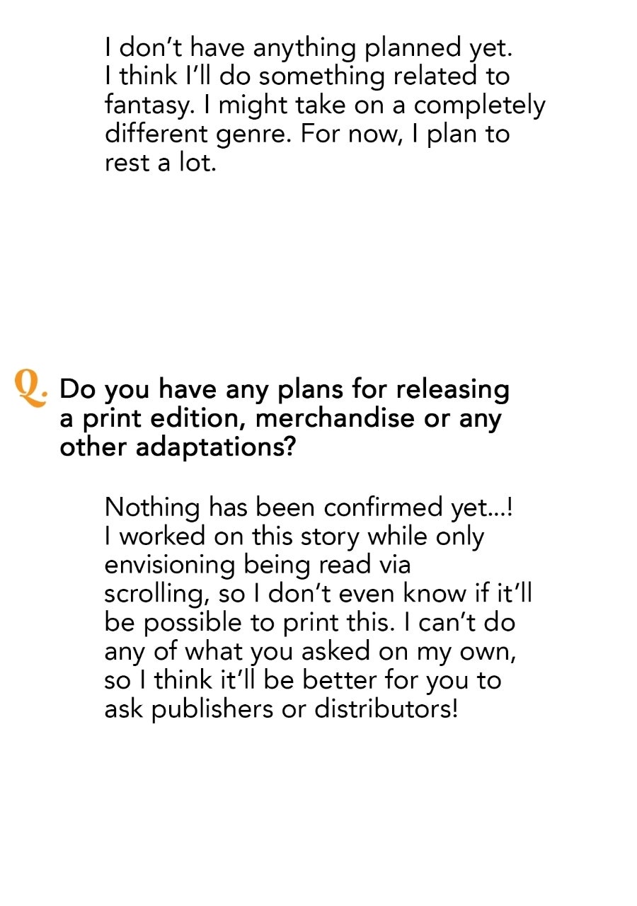 The Spark in Your Eyes Creator's Note page 129 - 
