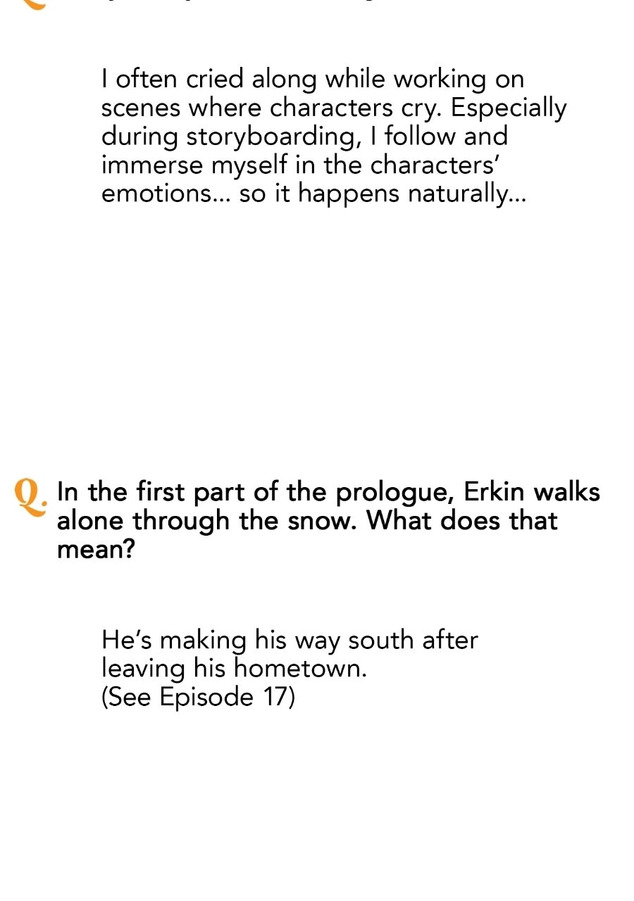 The Spark in Your Eyes Creator's Note page 64 - 