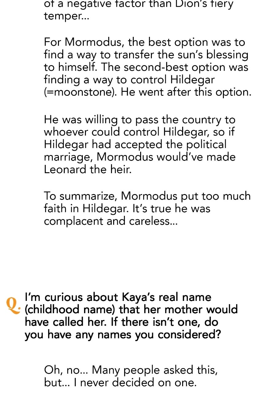 The Spark in Your Eyes Creator's Note page 69 - 