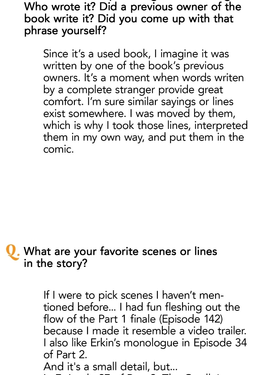 The Spark in Your Eyes Creator's Note page 82 - 