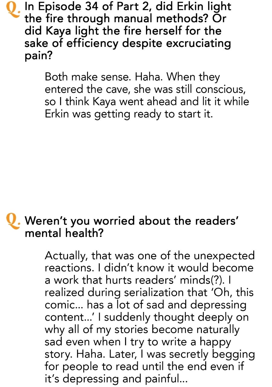 The Spark in Your Eyes Creator's Note page 88 - 