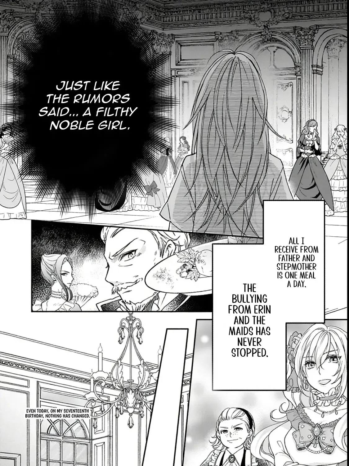 The unloved girl, who scorned for her filth and disgrace, until the day she finds happiness Chapter 1 page 32 - 