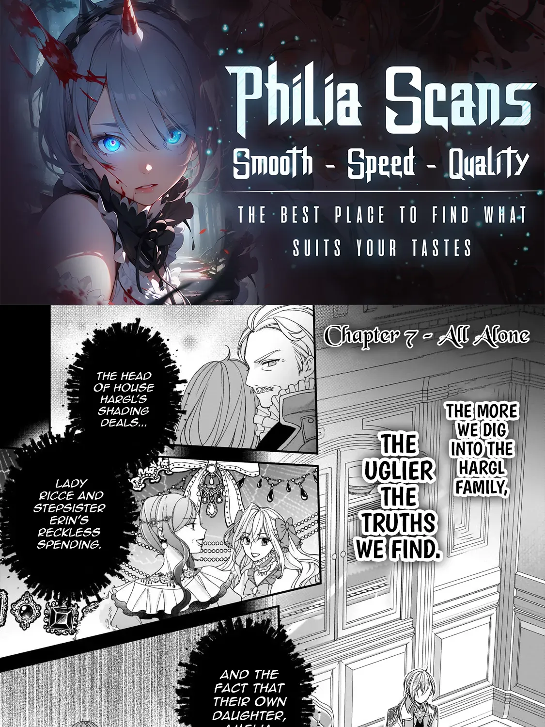 The unloved girl, who scorned for her filth and disgrace, until the day she finds happiness Chapter 7 page 1 - 