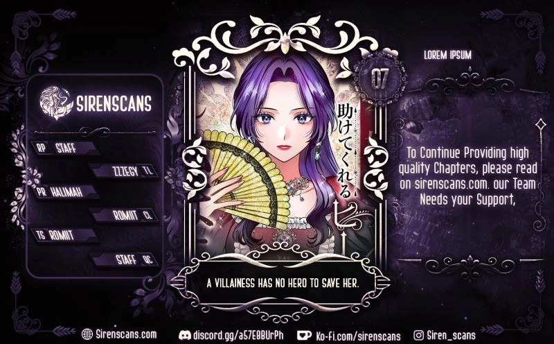 There Is No Hero Who Helps the Villainess Chapter 7 page 1 - 