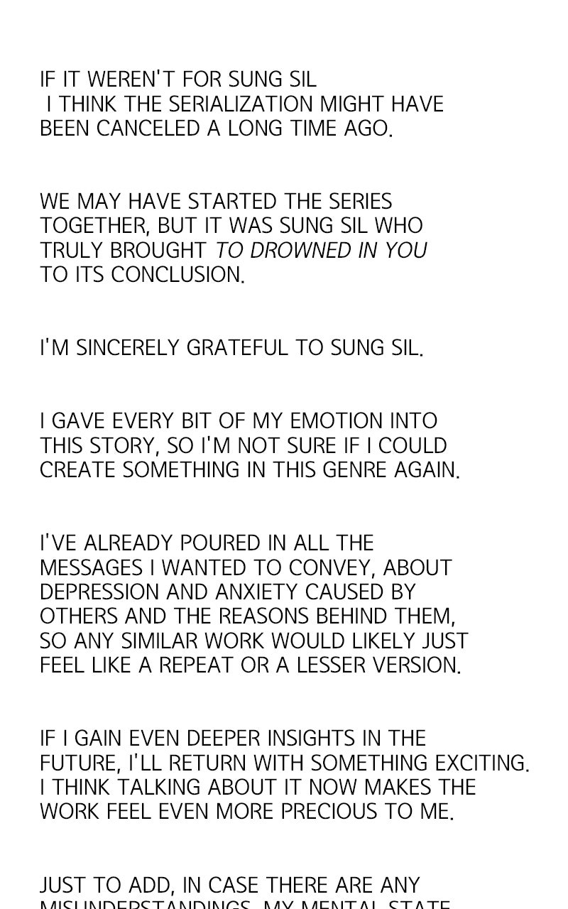 To Drown In You Ep. 89 - Your Ocean, My Universe (Series Finale & Afterword) page 164 - 