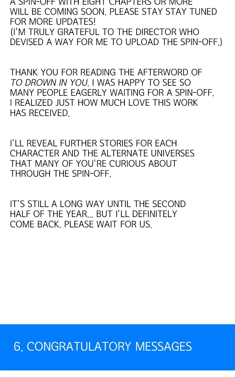 To Drown In You Ep. 89 - Your Ocean, My Universe (Series Finale & Afterword) page 200 - 