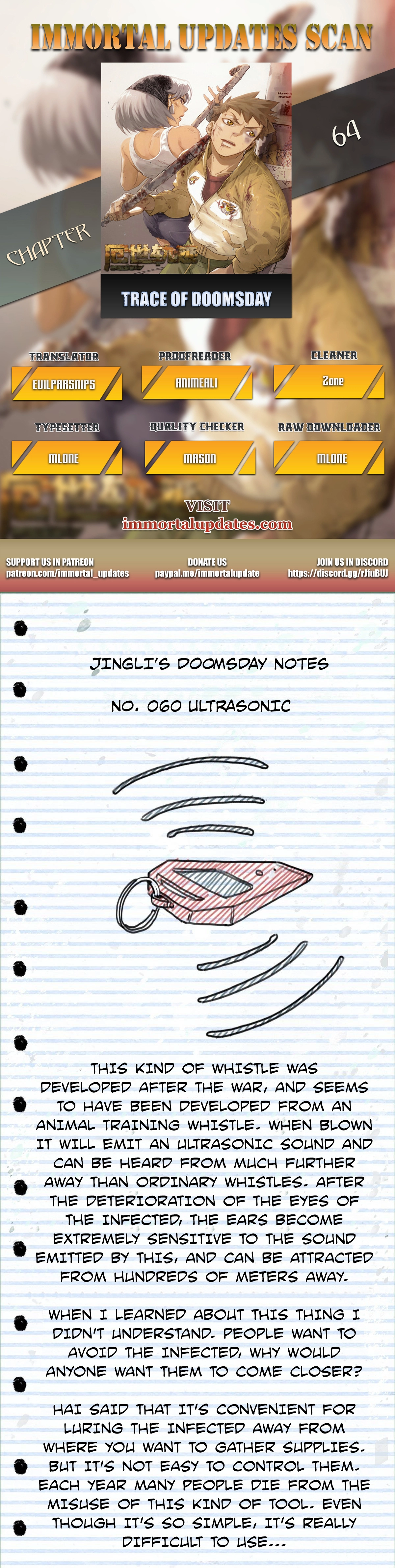 Trace of Doomsday Chapter 64 page 1 - 