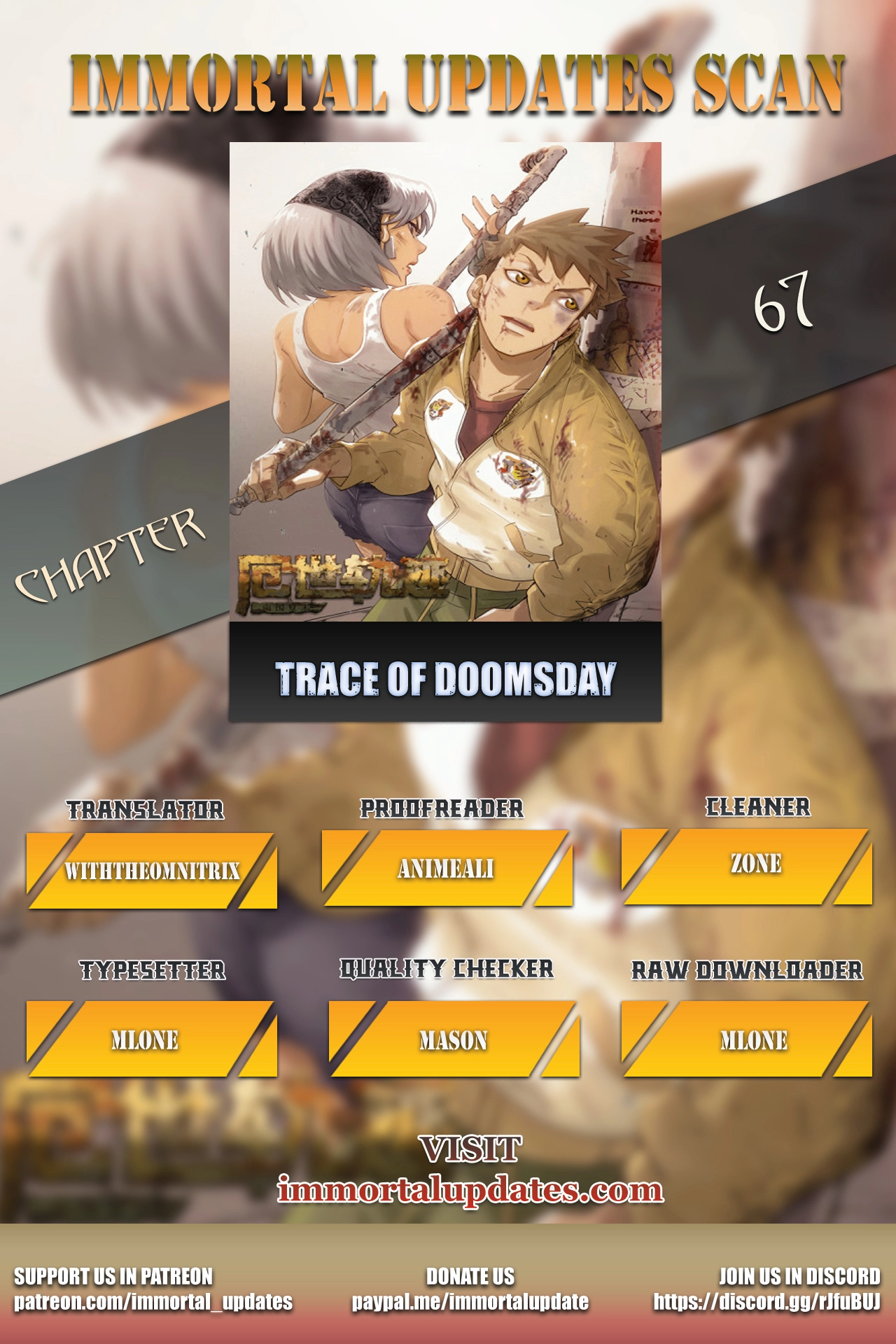 Trace of Doomsday Chapter 67 page 1 - 