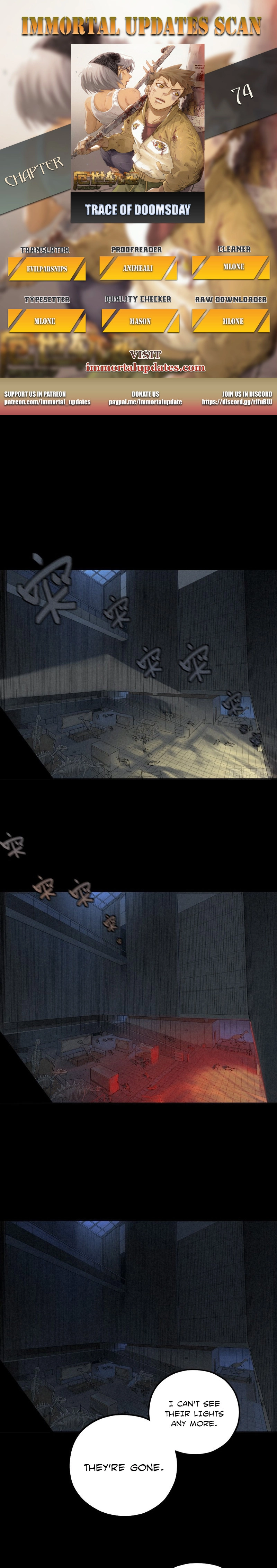 Trace of Doomsday Chapter 74 page 1 - 