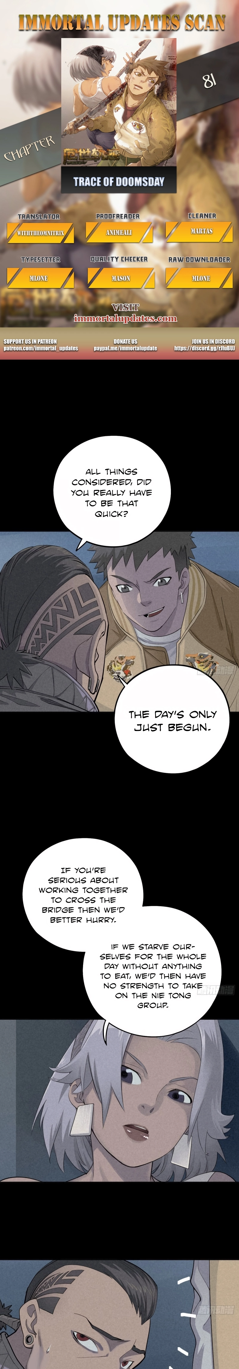 Trace of Doomsday Chapter 81 page 1 - 