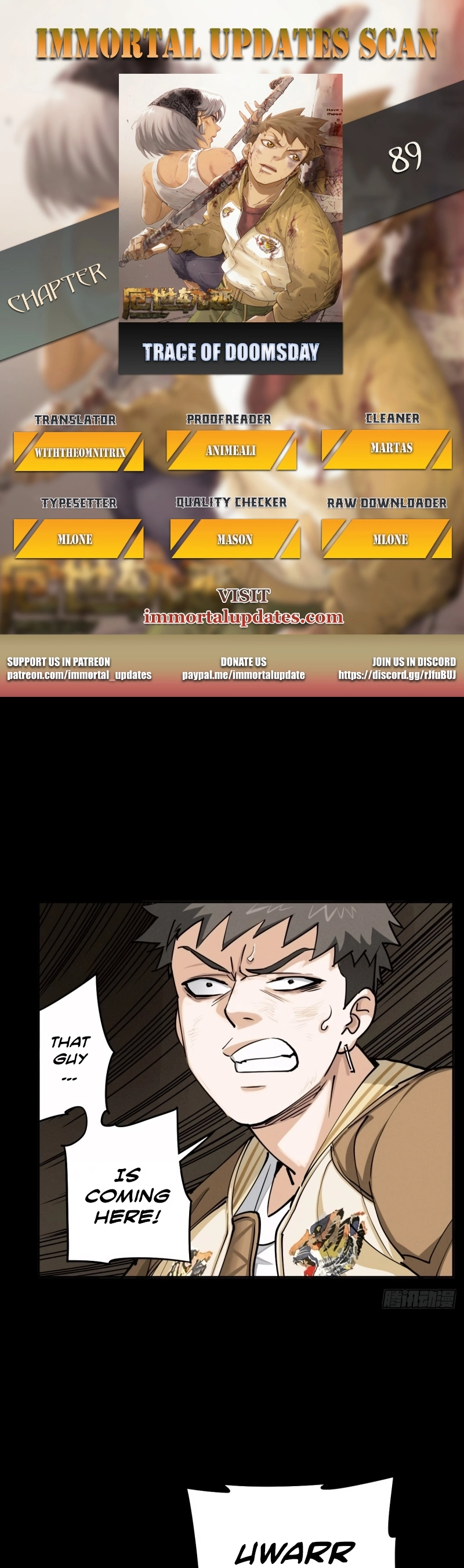 Trace of Doomsday Chapter 89 page 1 - 
