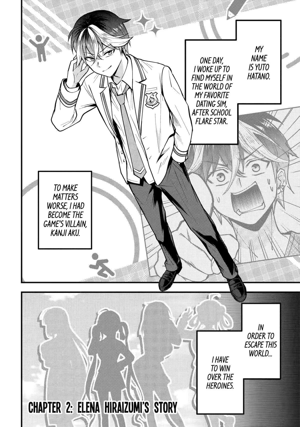 Trapped as the Villain in My Favorite Dating SIM: But I Know How to Win over All the Heroines! Chapter 2 page 1 - 