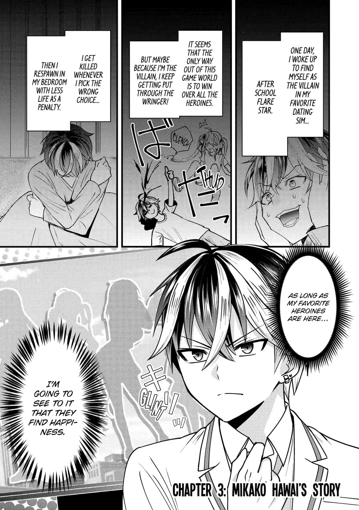 Trapped as the Villain in My Favorite Dating SIM: But I Know How to Win over All the Heroines! Chapter 3 page 1 - 
