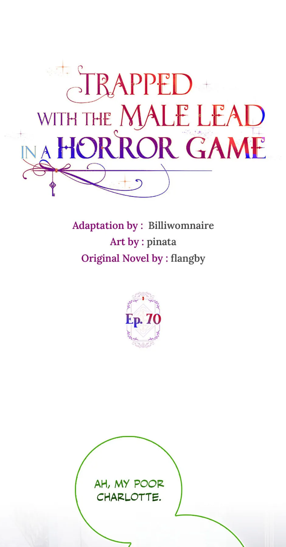 Trapped With the Male Lead in a Horror Game Chapter 70 page 1 - 