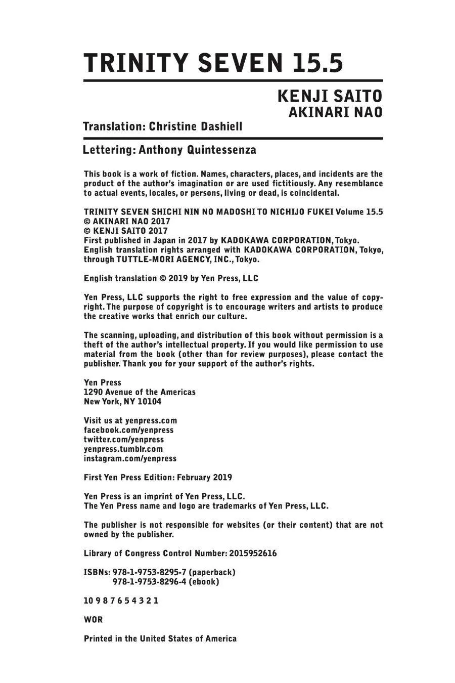 Trinity Seven: 7-Nin No Mahoutsukai Chapter 60.6 page 27 - 