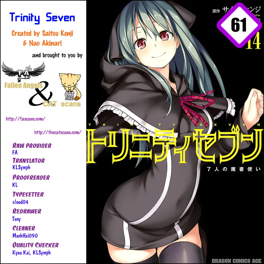 Trinity Seven: 7-Nin No Mahoutsukai Chapter 61 page 1 - 