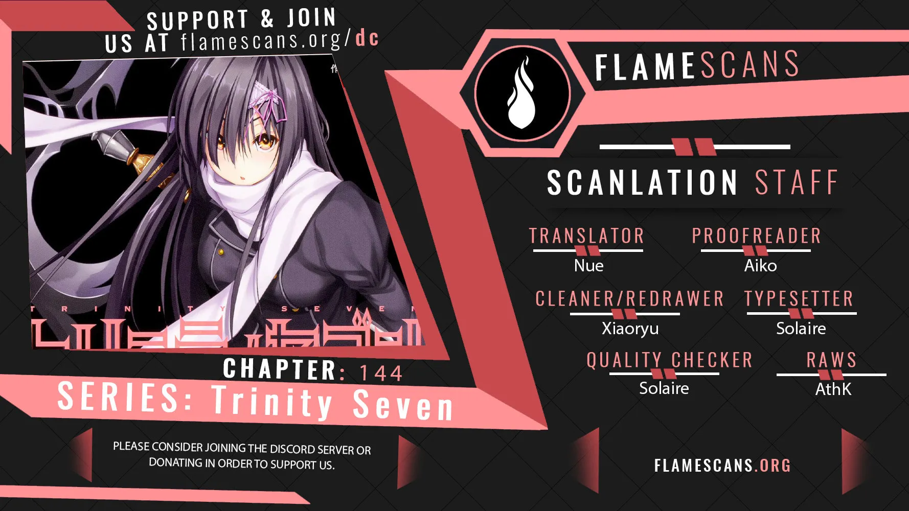 Trinity Seven: The Seven Magicians Chapter 144 page 1 - 