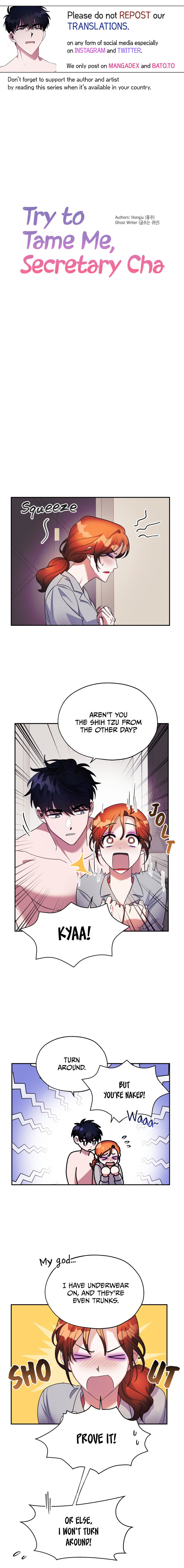 Try to Tame Me, Secretary Cha Chapter 3 page 1 - 