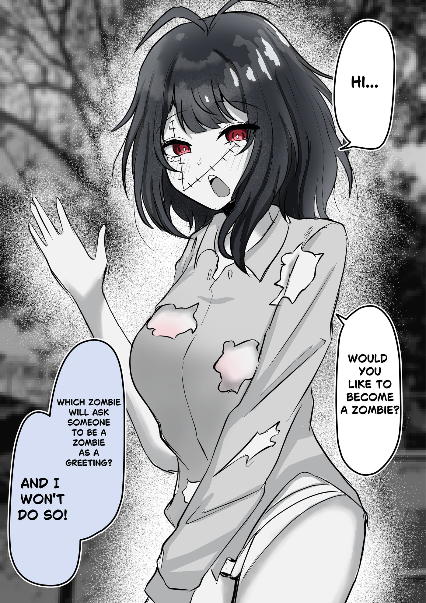 TS Zombie Virus Chapter 1 page 1 - 