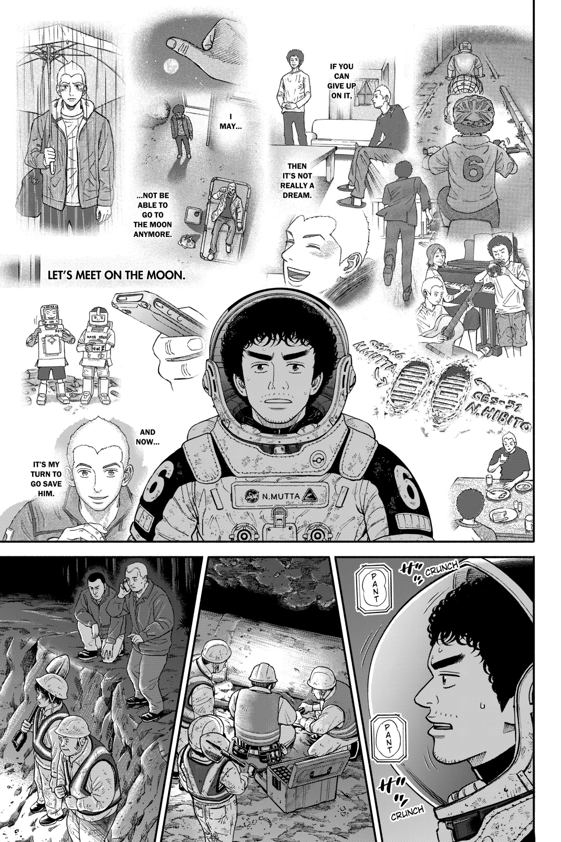 Uchuu Kyoudai - Digital Colored Comics Chapter 375 page 17 - 