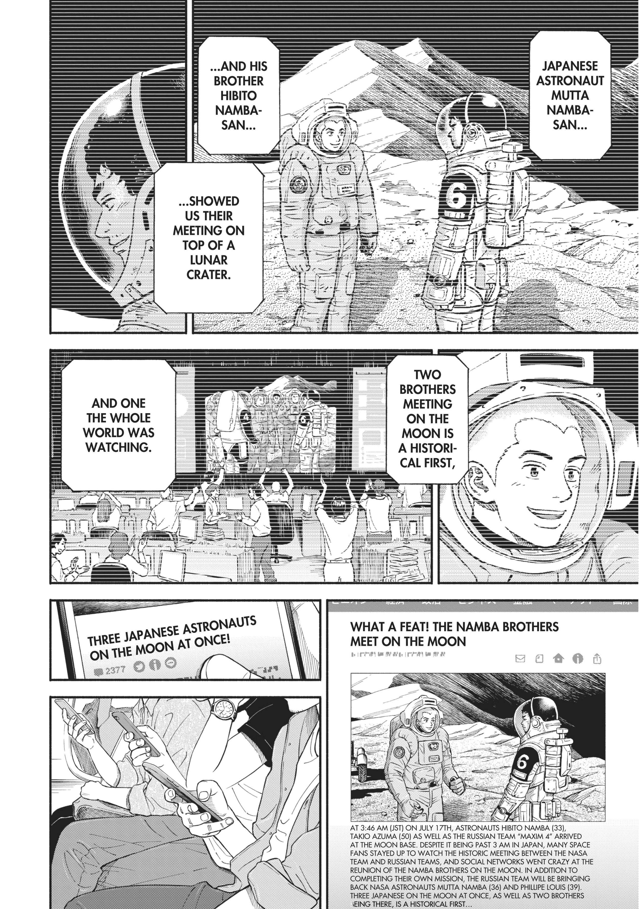 Uchuu Kyoudai - Digital Colored Comics Chapter 378 page 4 - 