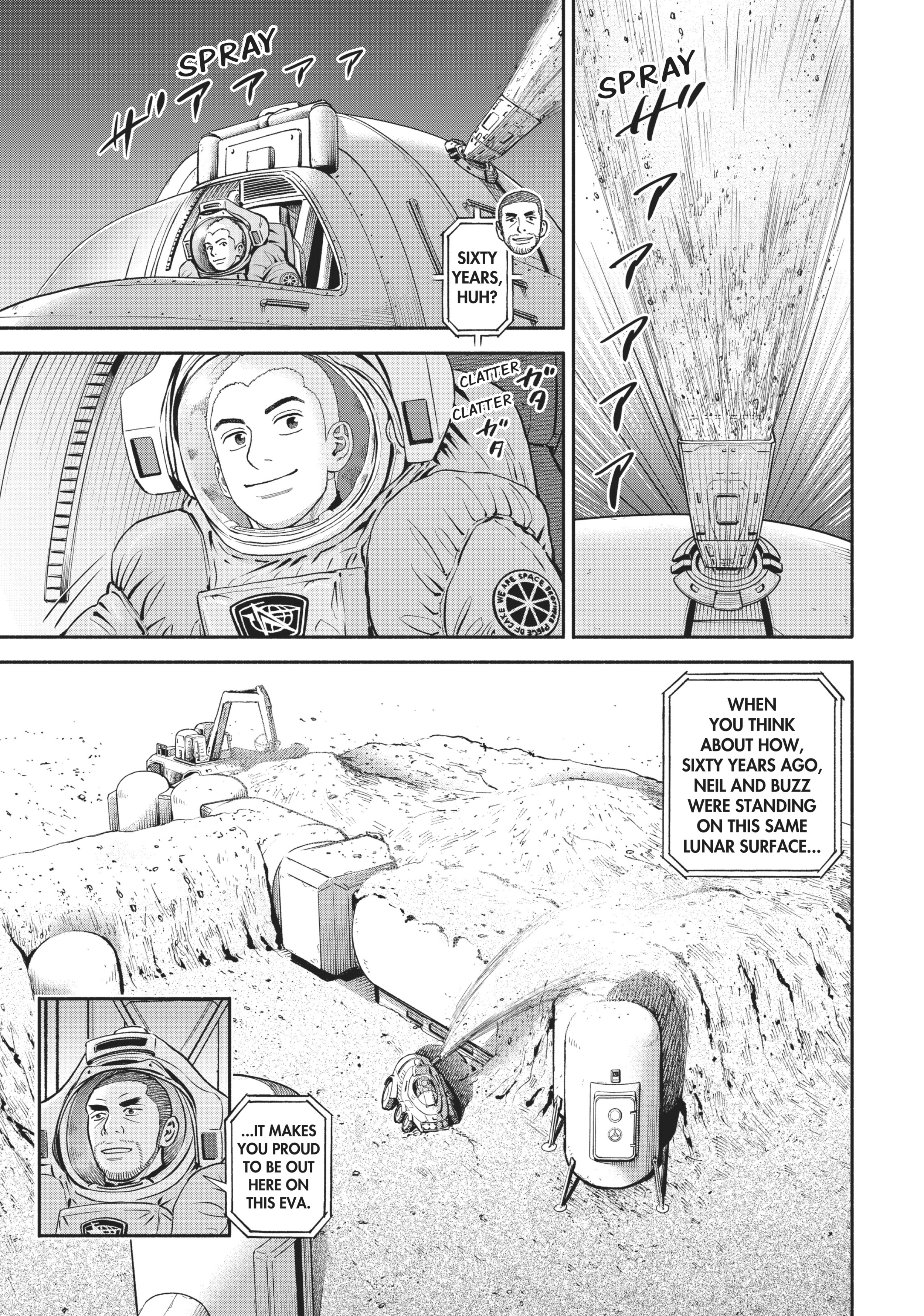 Uchuu Kyoudai - Digital Colored Comics Chapter 382 page 17 - 
