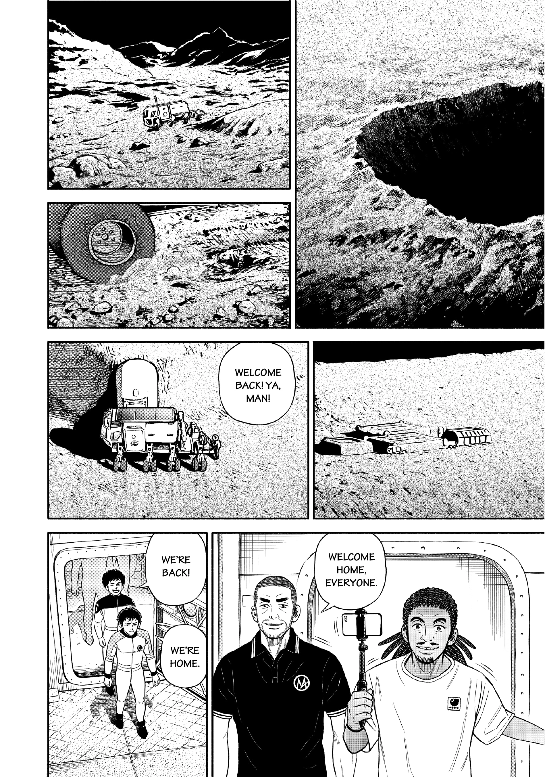 Uchuu Kyoudai - Digital Colored Comics Chapter 386 page 15 - 