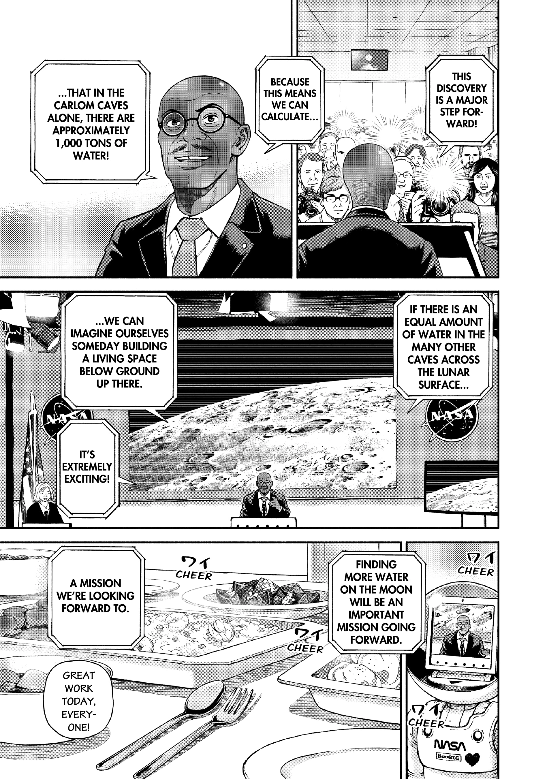 Uchuu Kyoudai - Digital Colored Comics Chapter 387 page 13 - 