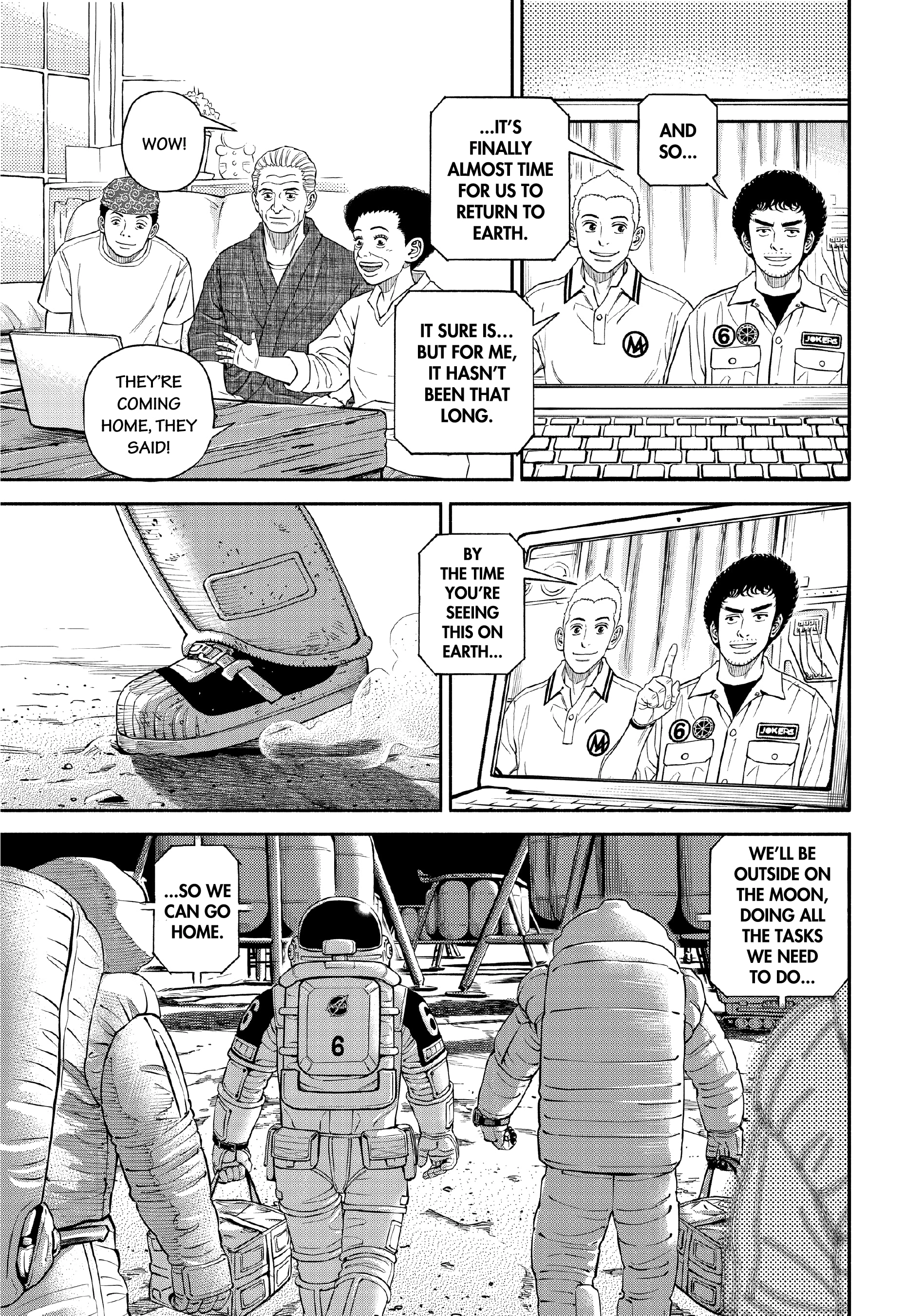 Uchuu Kyoudai - Digital Colored Comics Chapter 388 page 17 - 