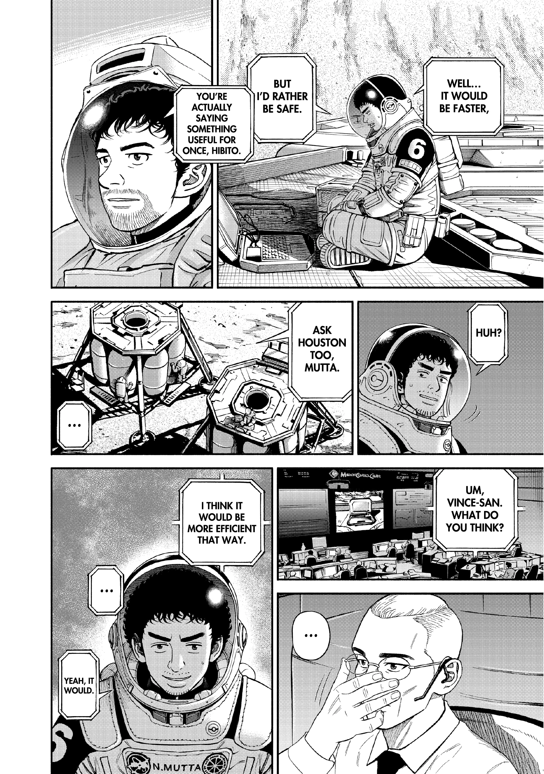 Uchuu Kyoudai - Digital Colored Comics Chapter 389 page 14 - 