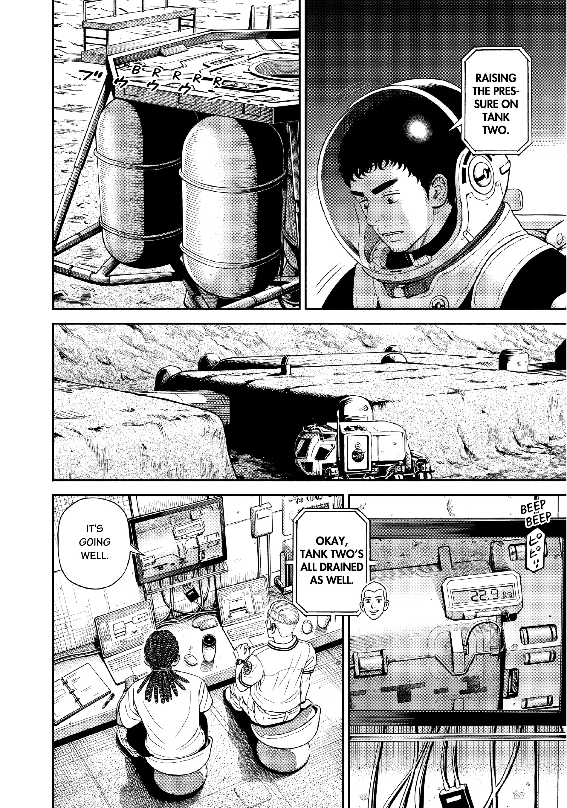 Uchuu Kyoudai - Digital Colored Comics Chapter 389 page 10 - 