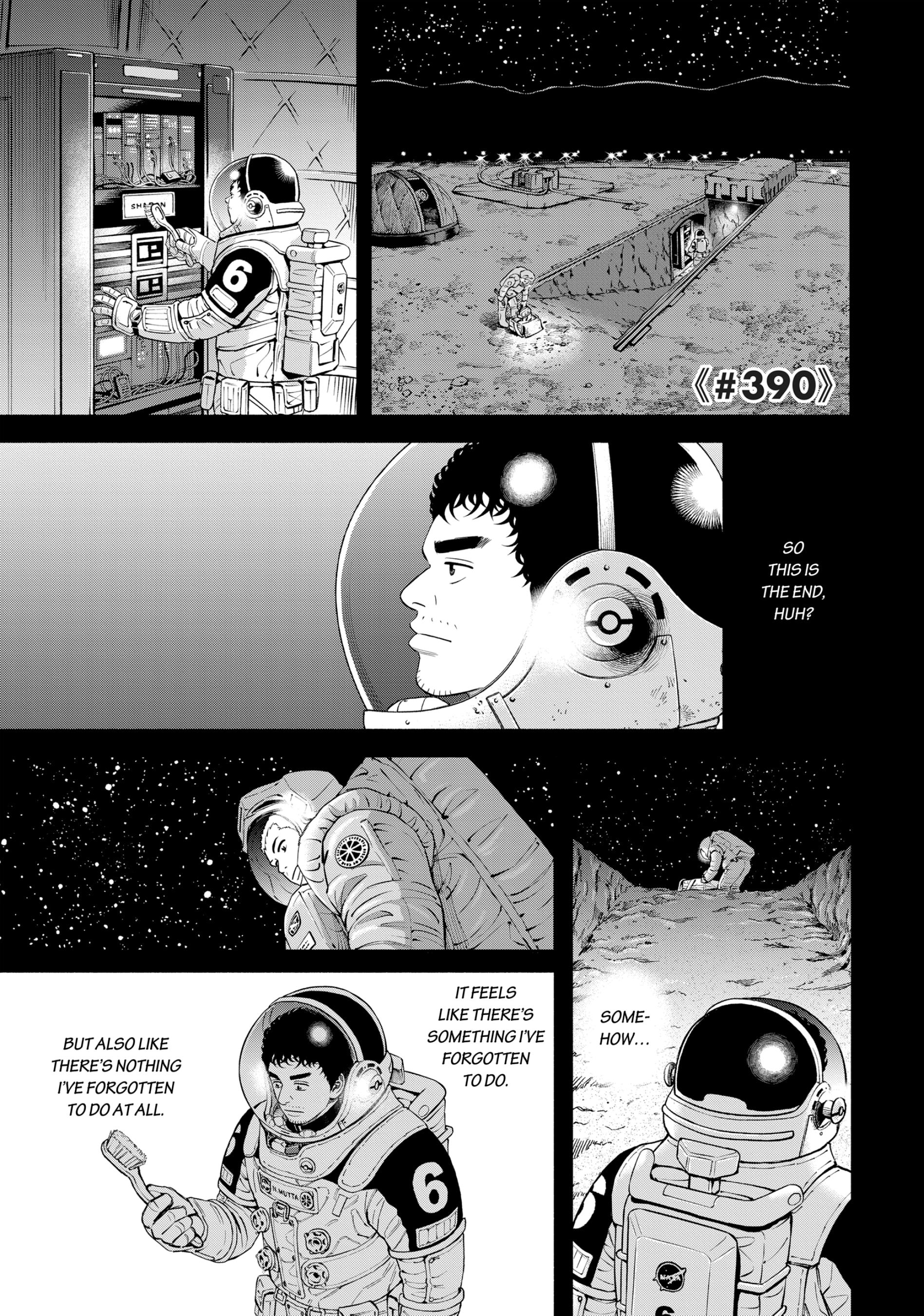 Uchuu Kyoudai - Digital Colored Comics Chapter 390 page 1 - 