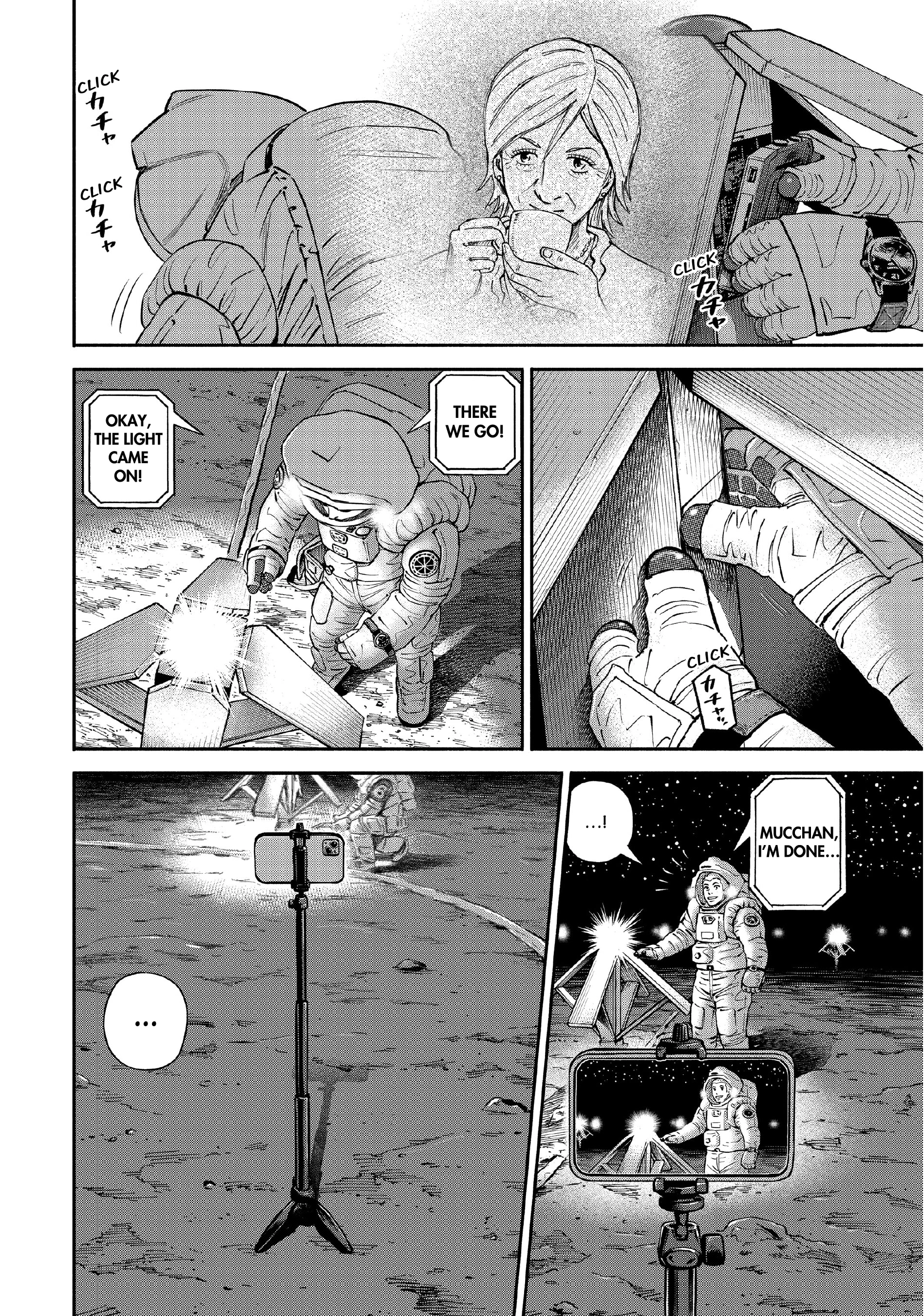 Uchuu Kyoudai - Digital Colored Comics Chapter 390 page 14 - 