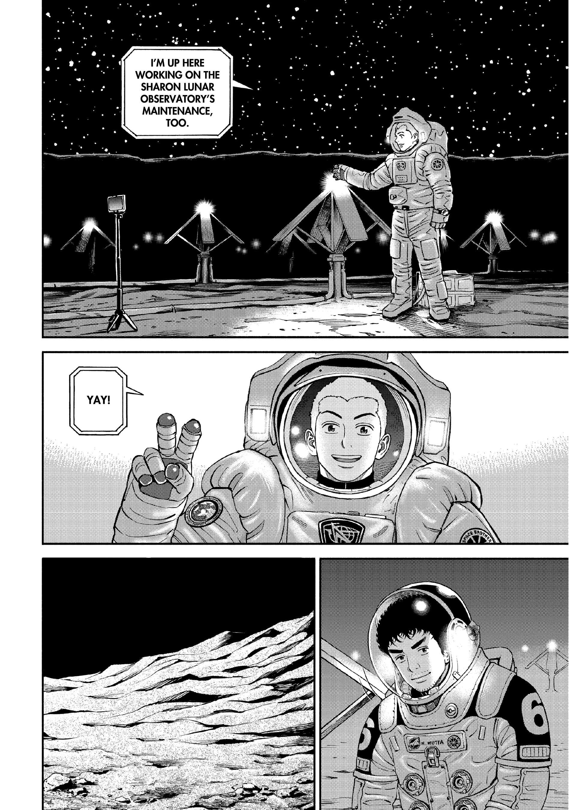 Uchuu Kyoudai - Digital Colored Comics Chapter 390 page 16 - 