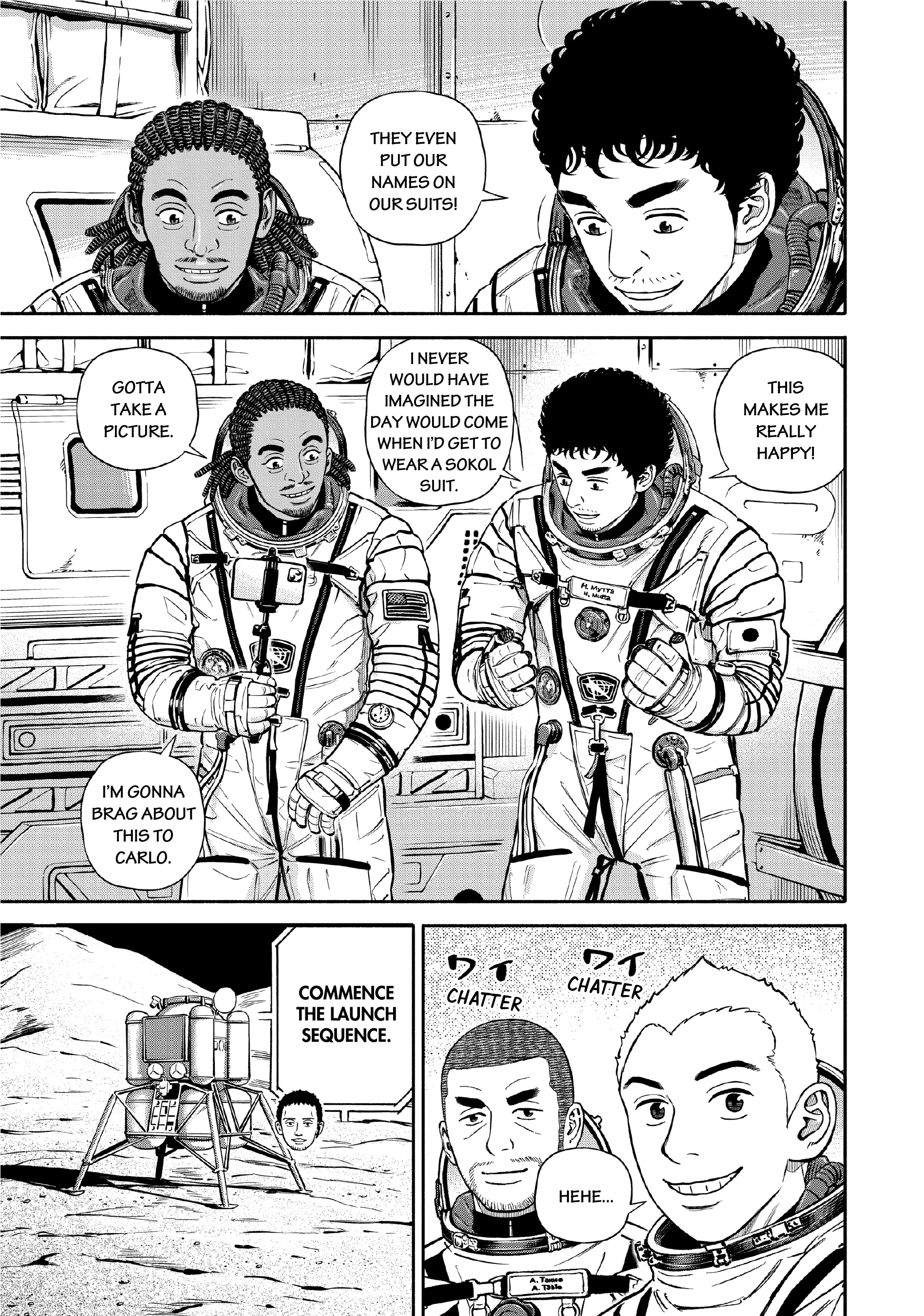 Uchuu Kyoudai - Digital Colored Comics Chapter 393 page 9 - 