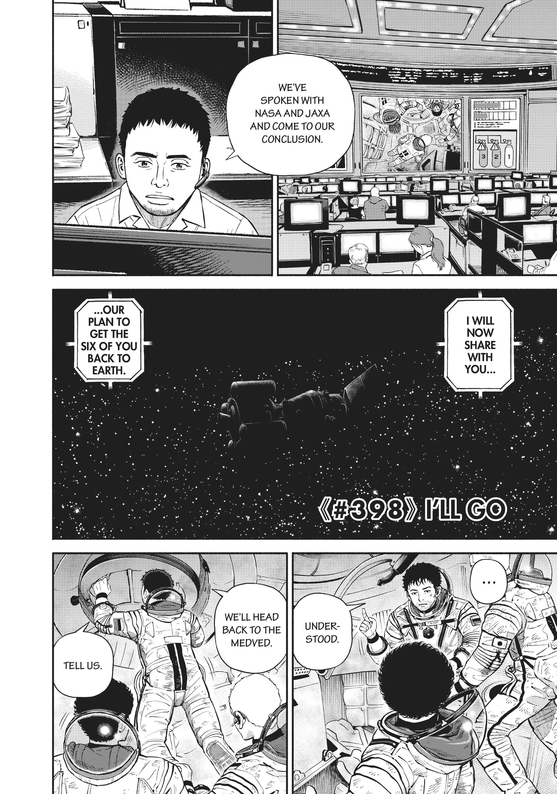 Uchuu Kyoudai - Digital Colored Comics Chapter 398 page 4 - 