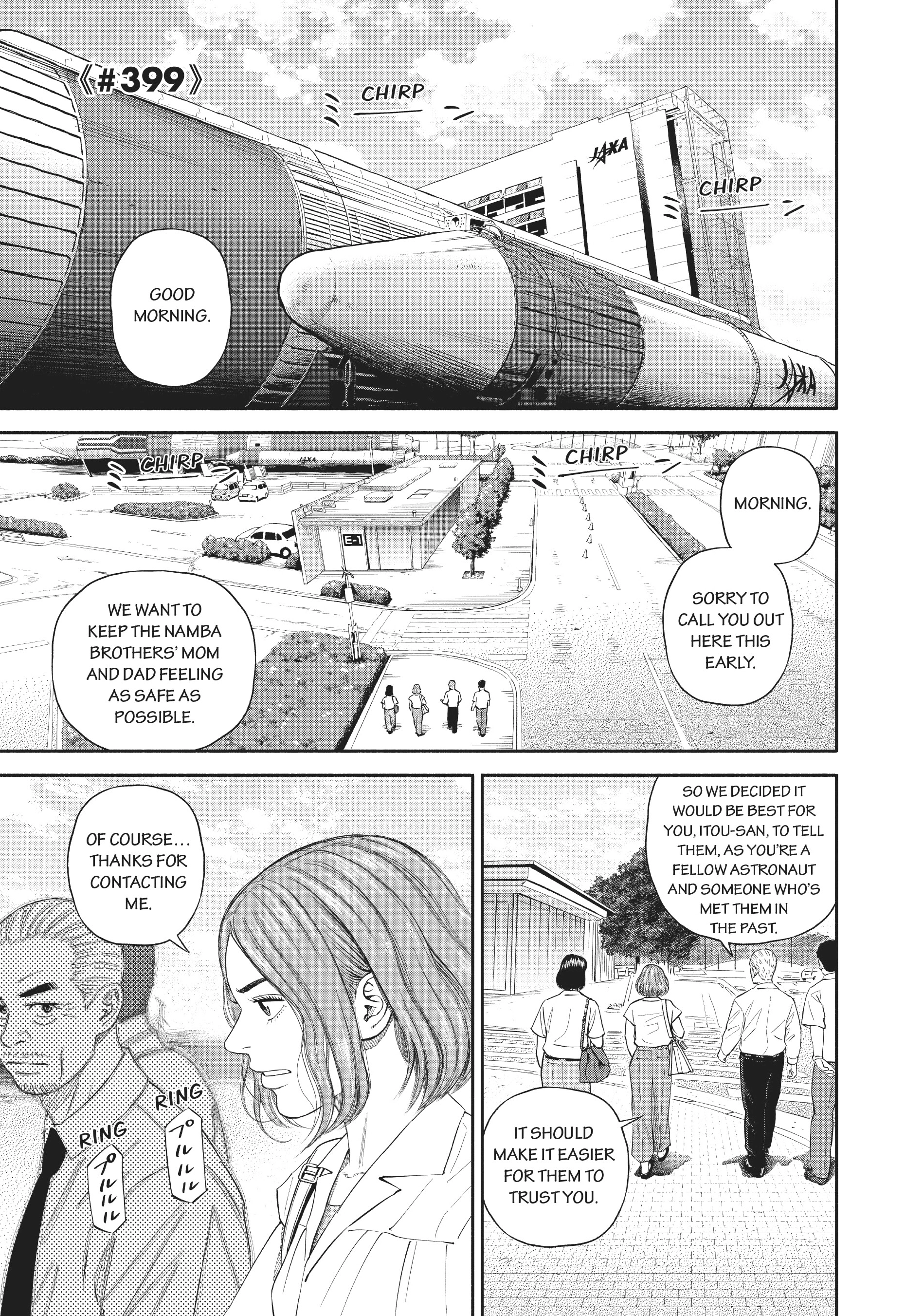 Uchuu Kyoudai - Digital Colored Comics Chapter 399 page 1 - 