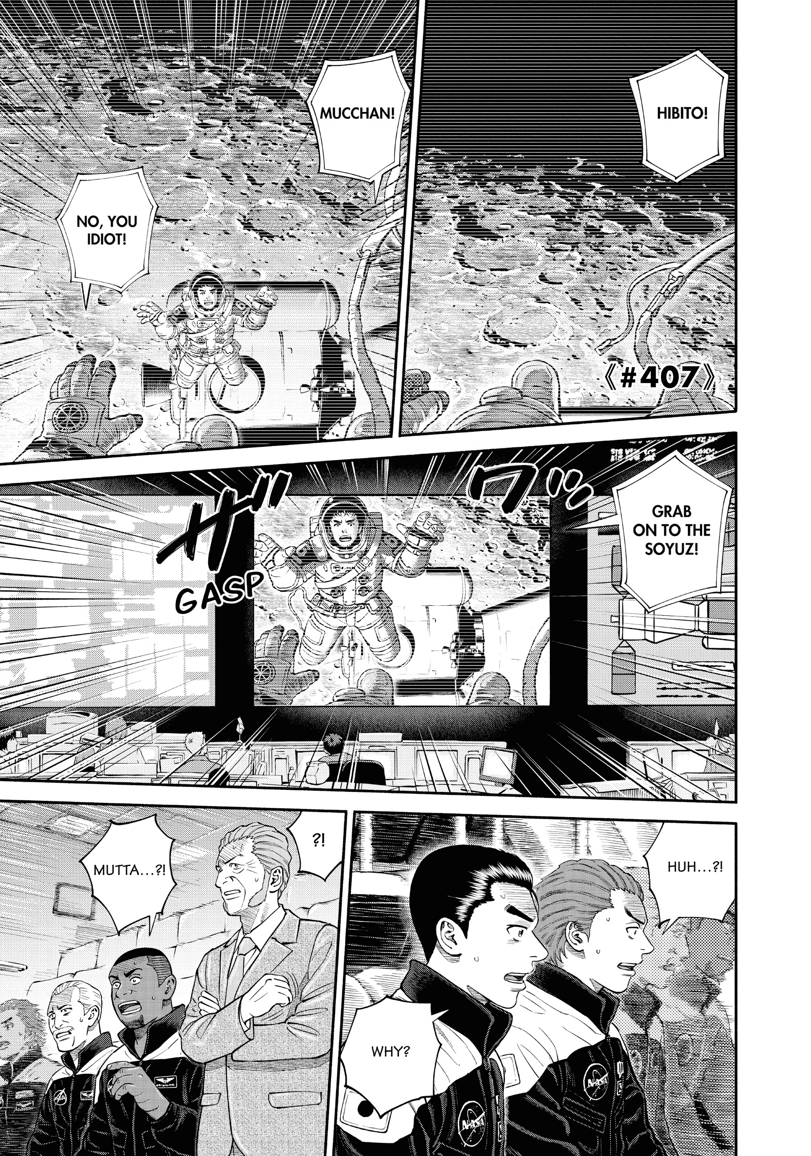 Uchuu Kyoudai - Digital Colored Comics Chapter 407 page 1 - 