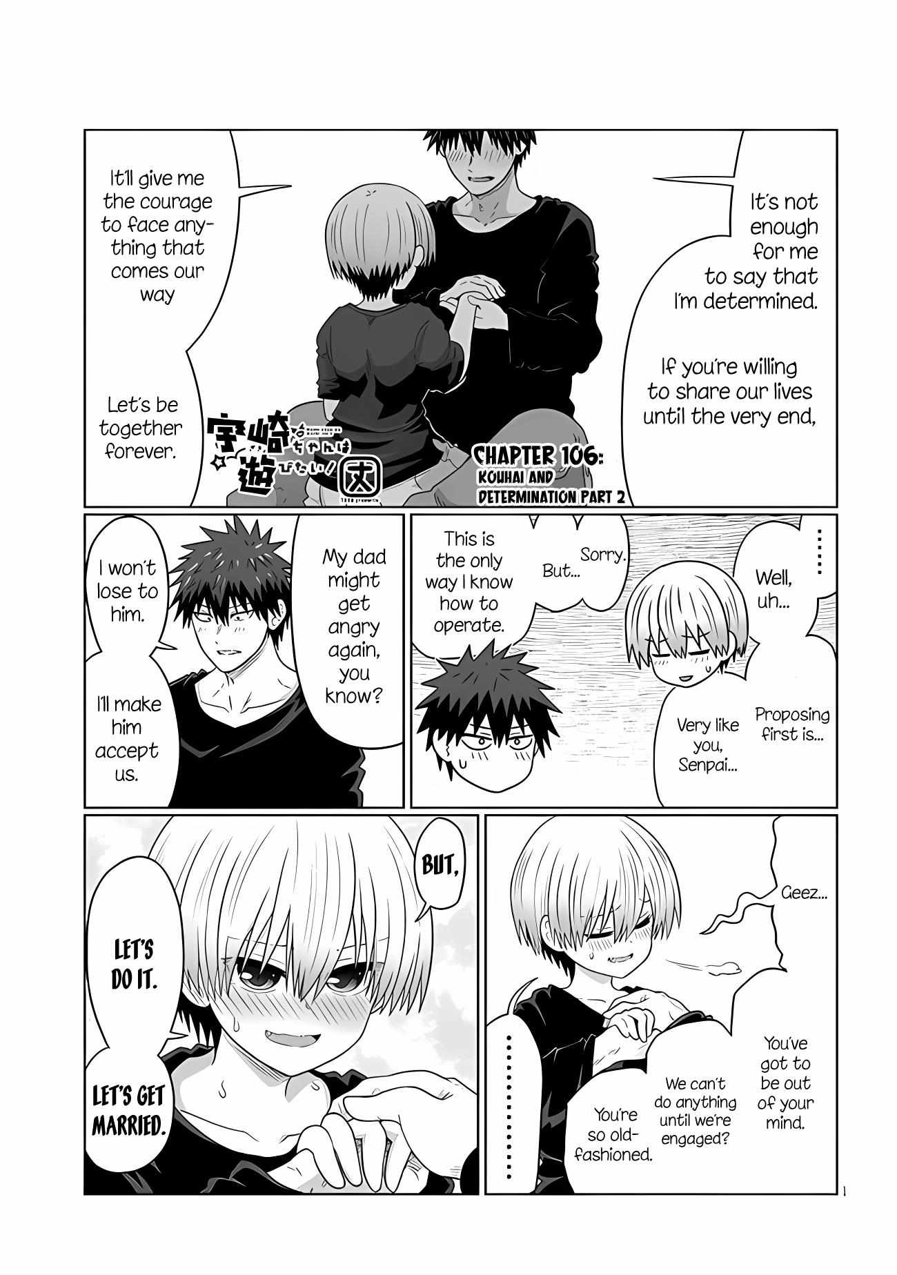 Uzaki-Chan Wa Asobitai! Chapter 106.2 page 1 - 