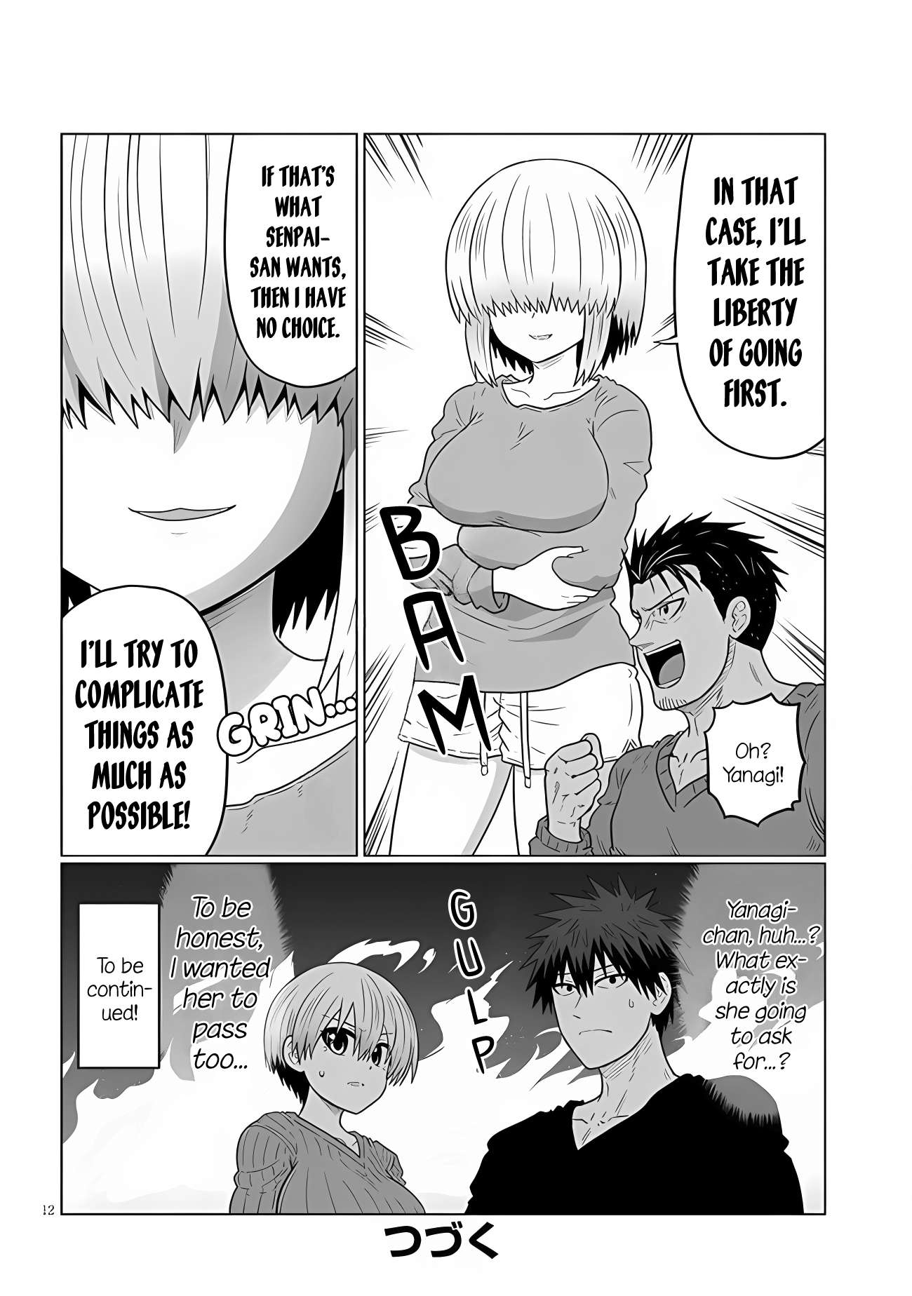 Uzaki-Chan Wa Asobitai! Chapter 109 page 12 - 