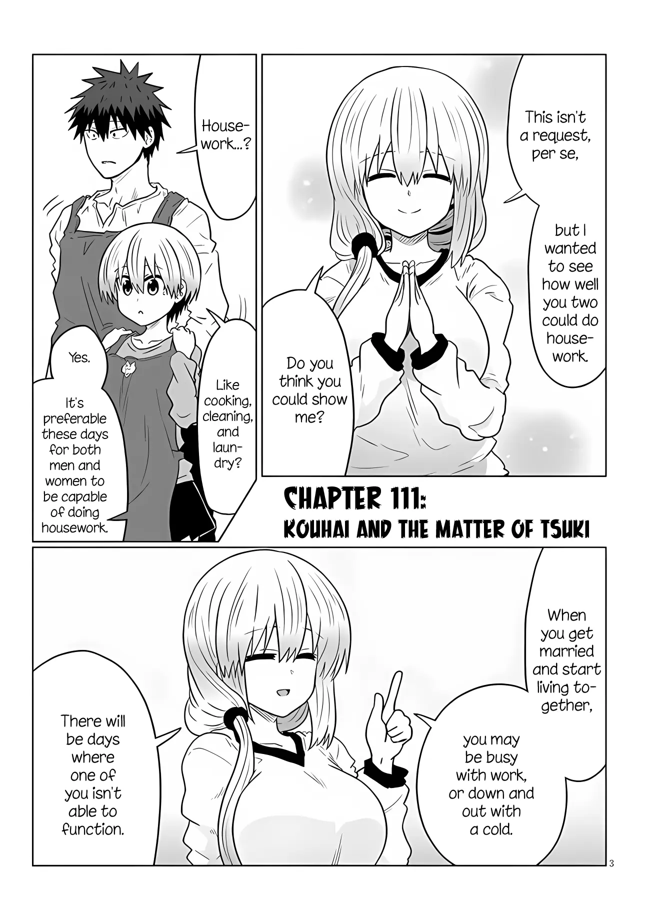 Uzaki-Chan Wa Asobitai! Chapter 111 page 3 - 