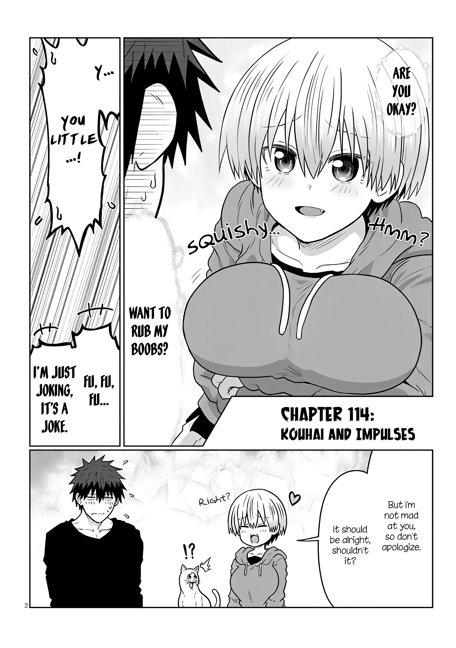 Uzaki-Chan Wa Asobitai! Chapter 114 page 2 - 