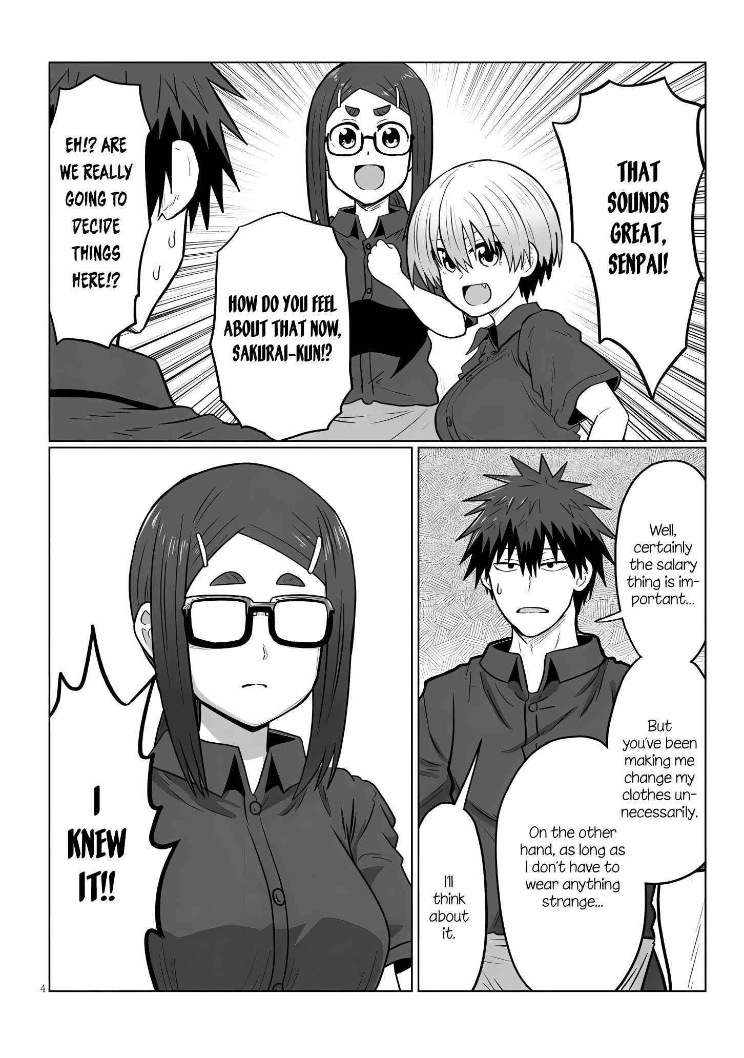 Uzaki-Chan Wa Asobitai! Chapter 121 page 4 - 