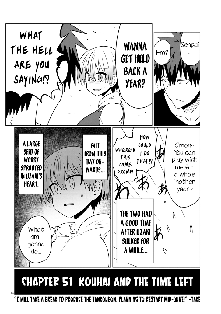 Uzaki-Chan Wa Asobitai! Chapter 51 page 14 - 