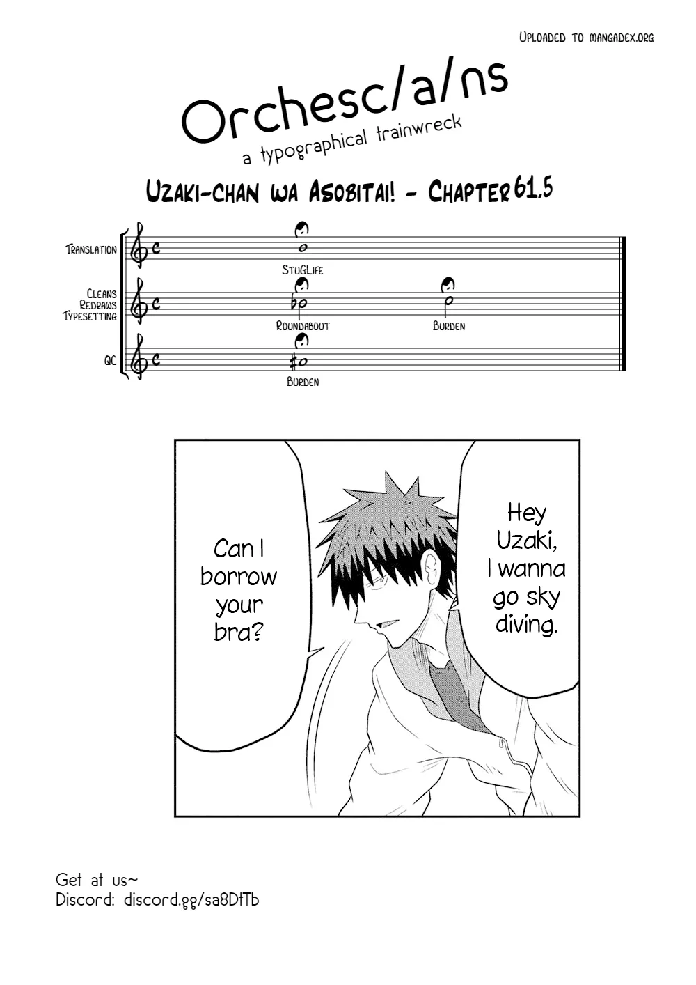 Uzaki-Chan Wa Asobitai! Chapter 61.5 page 37 - 