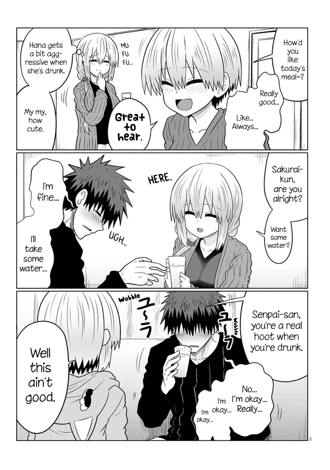 Uzaki-Chan Wa Asobitai! Chapter 66.2 page 3 - 