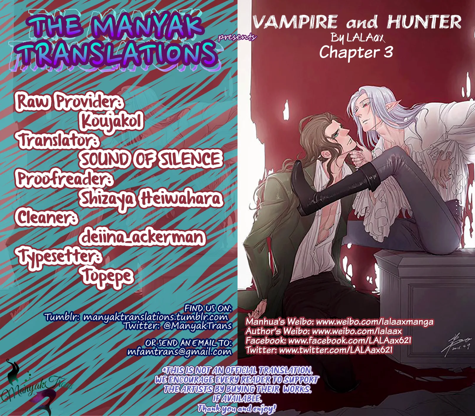 Vampire X Hunter Chapter 3 page 1 - 