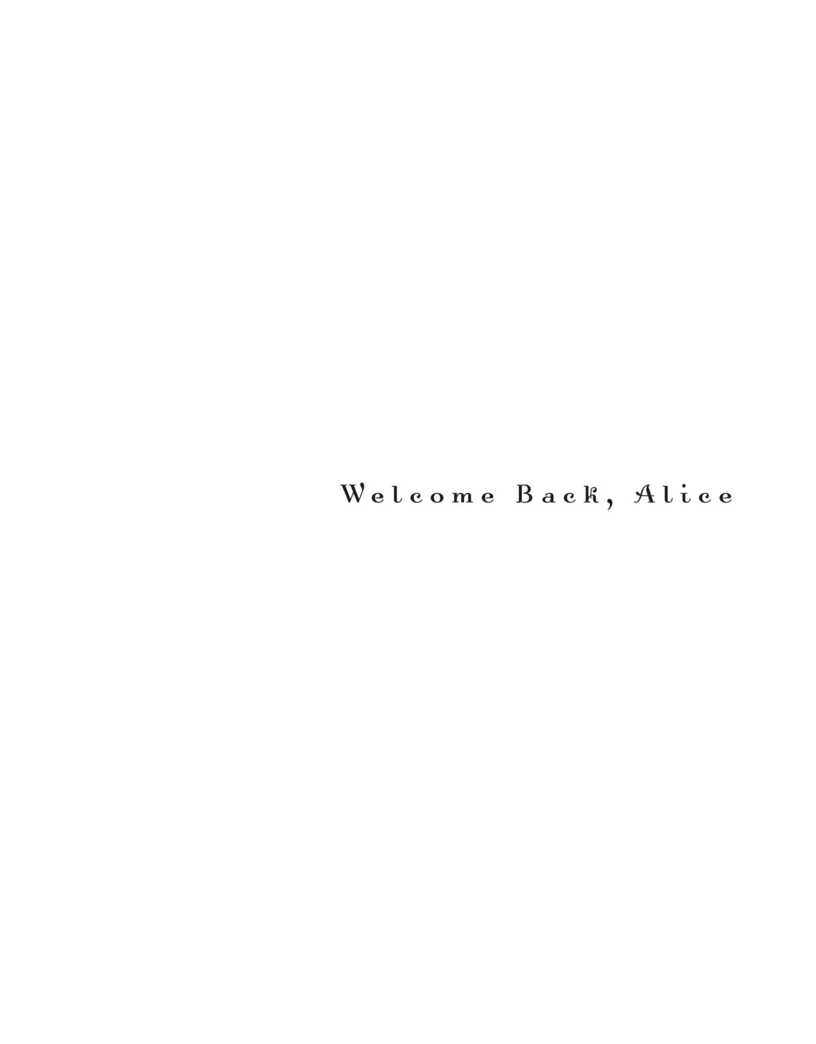 Welcome Back, Alice Chapter 30 page 3 - 