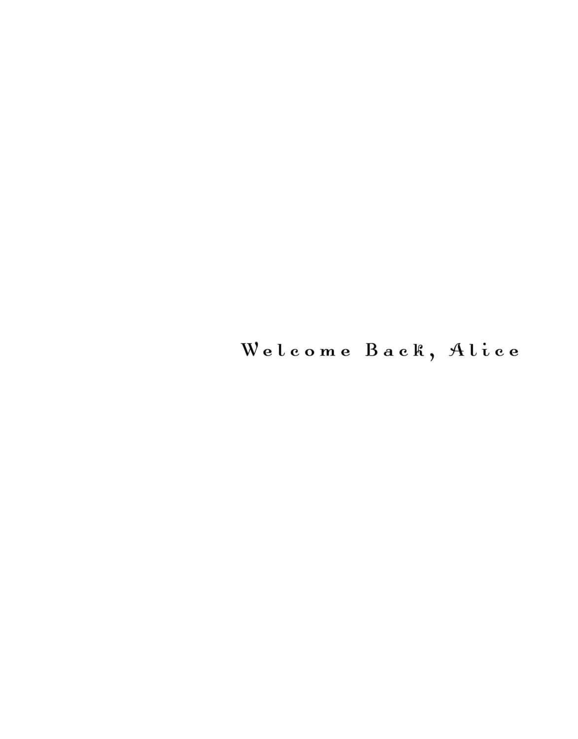 Welcome Back, Alice Chapter 37 page 73 - 